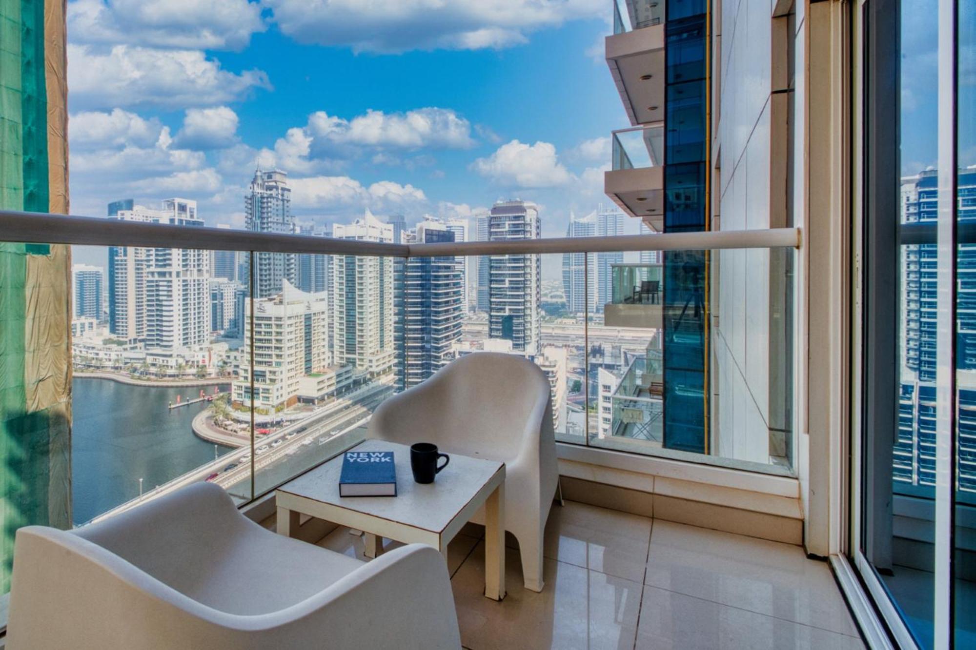 Stunning Space With Full Marina View 迪拜 外观 照片